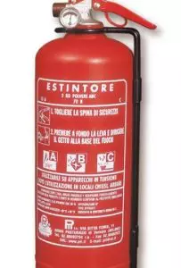 Estintore a polvere chimica da kg.2 Classe 13A 70 BC