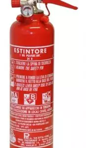 Estintore a polvere chimica da  kg.1 Classe 8A 34 BC